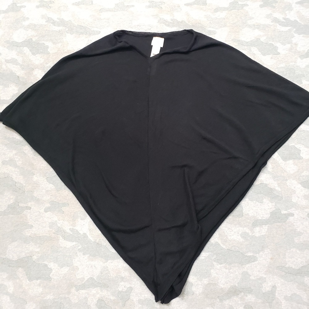 Chico's Wrapes Cape Womens 0 Black